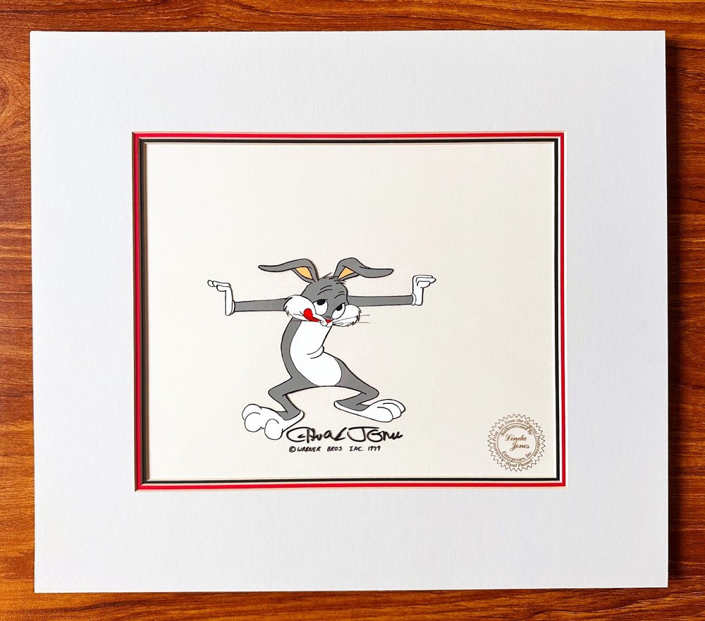 Bugs Bunny Chuck Jones SIGNED Original Production Cel Looney Tunes WB 1979 AT