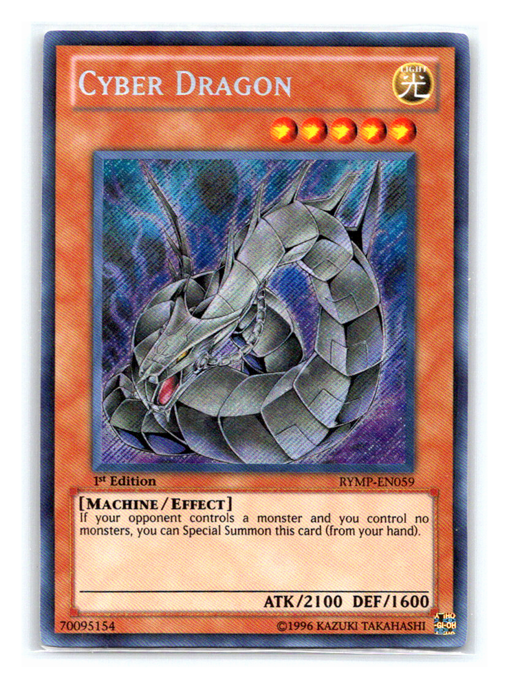 Cyber Dragon RYMP-EN059 Secret Rare 1st Edition Yugioh Card-image