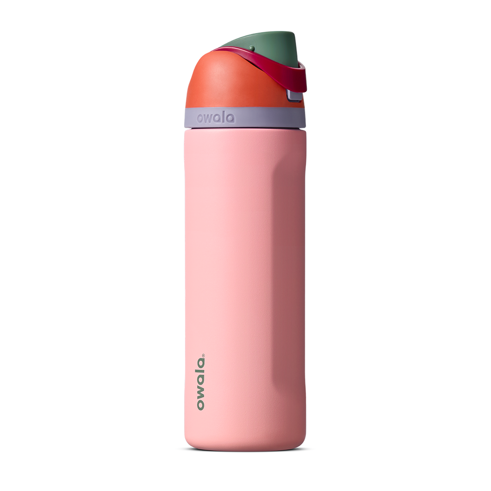 Owala FreeSip Stainless Steel Insulated Water Bottle, 24oz, Sugar High.