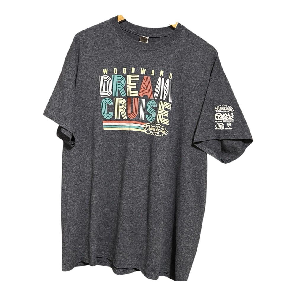 Woodward Dream Cruise T-Shirt Adult Unisex XL Heather Gray Detroit Michigan