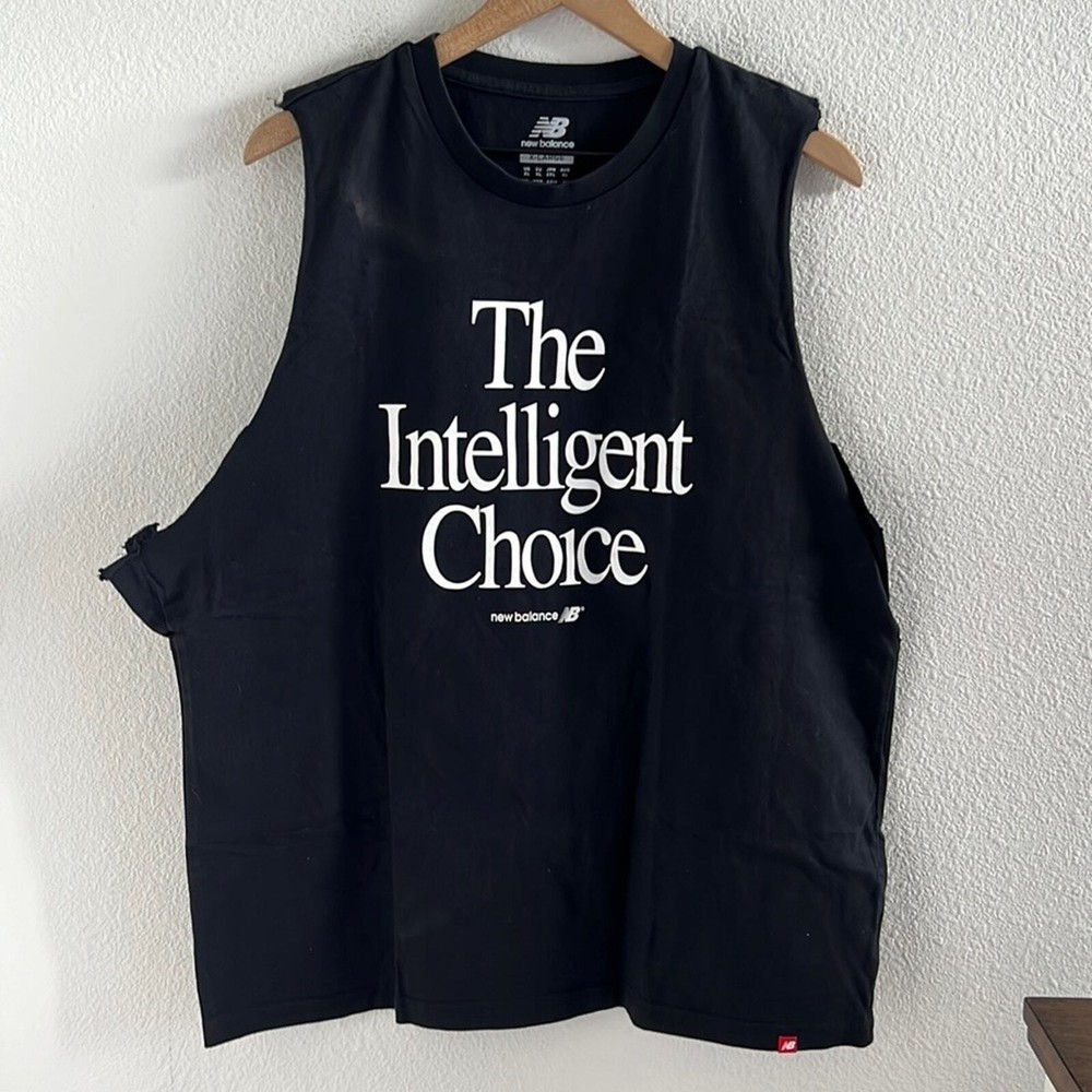 New Balance DIY Muscle Tee The Intelligent Choice Graphic Tank XL