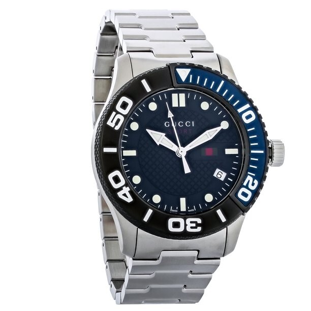 Gucci Men’s G-Timeless Blue Dial Stainless Steel Watch YA126282 $1180