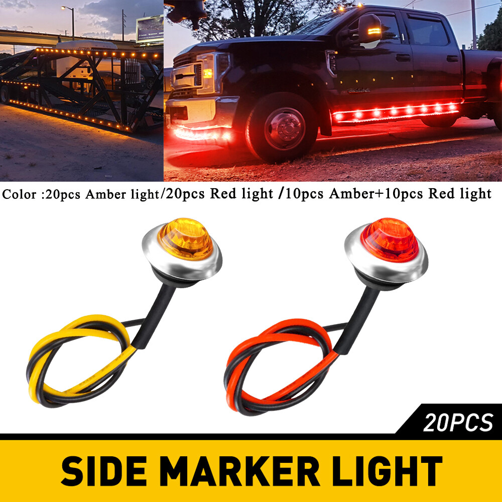 Side Amber 3LED Marker Lights 3/4