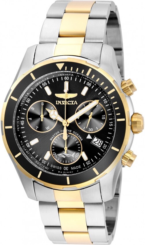 Invicta Pro Diver Swiss-Made Quartz Watch 44mm SS #26057 NEEDS BATTERY