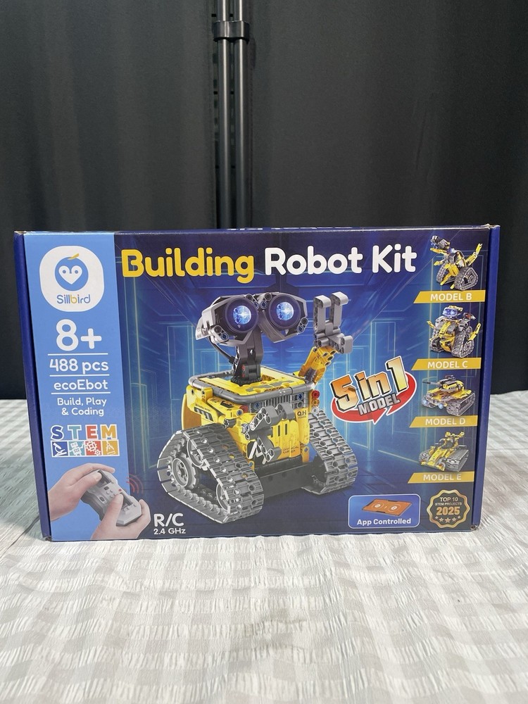 STEM Robot Construction Kit with Remote Control - 488 Pieces for Kids 8-12