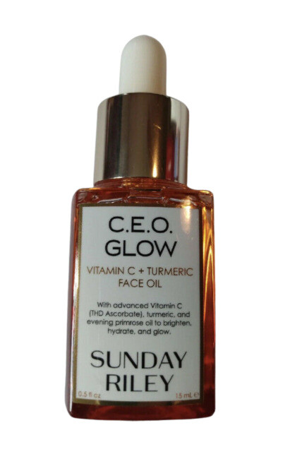 Sunday Riley CEO Glow Oil 15ml Hydrating Facial Moisturizer for Radiant Skin