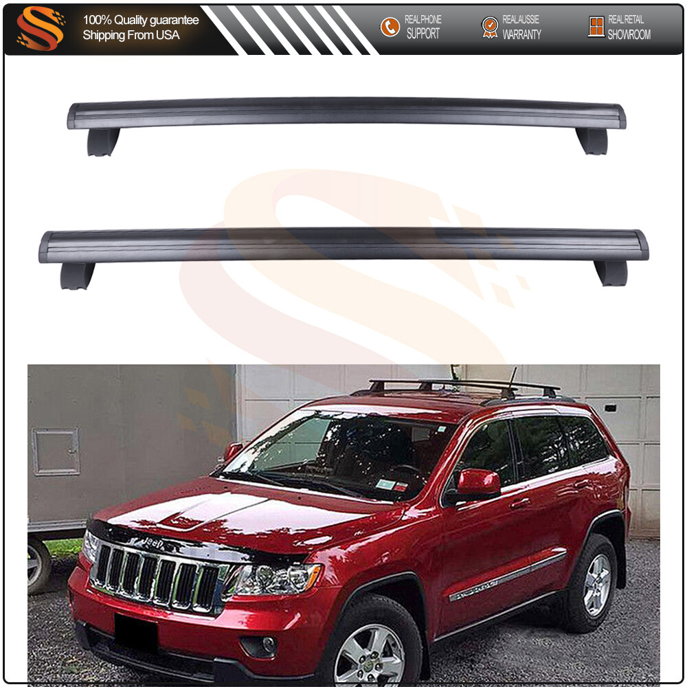 Cross Bar With Grooved Side Rail For 2011-2021 Jeep Grand Cherokee Roof Rack Set