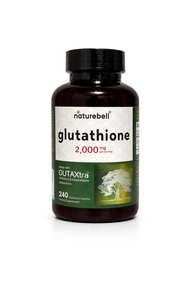 Glutathione 2000mg 240 Capsules Antioxidant Detox Skin Glow Liver SupportPowerful Antioxidant • Skin Glow • Liver Support