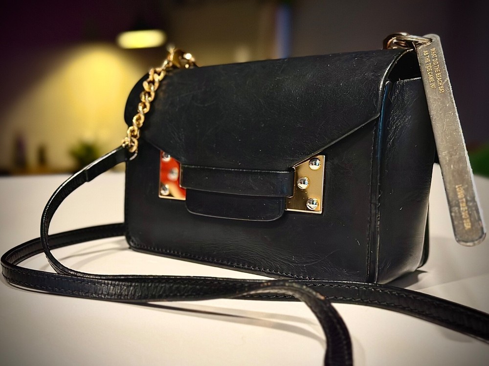 Sophie Hulme black leather woman's bag