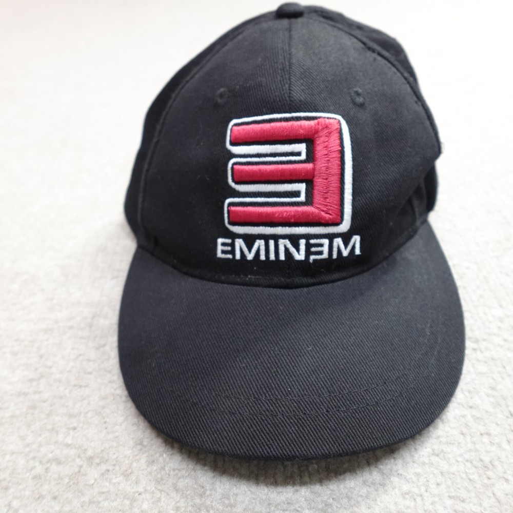 Eminem Hat Black Embroidered Recovery Snapback