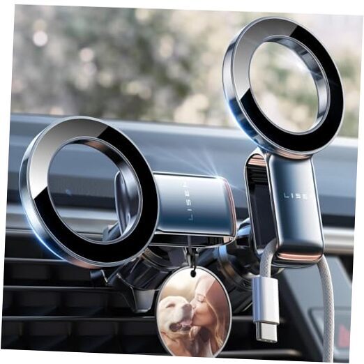 Fits MagSafe Car Mount - Magnetic Phone Holder for Car,Car Accessories Black
