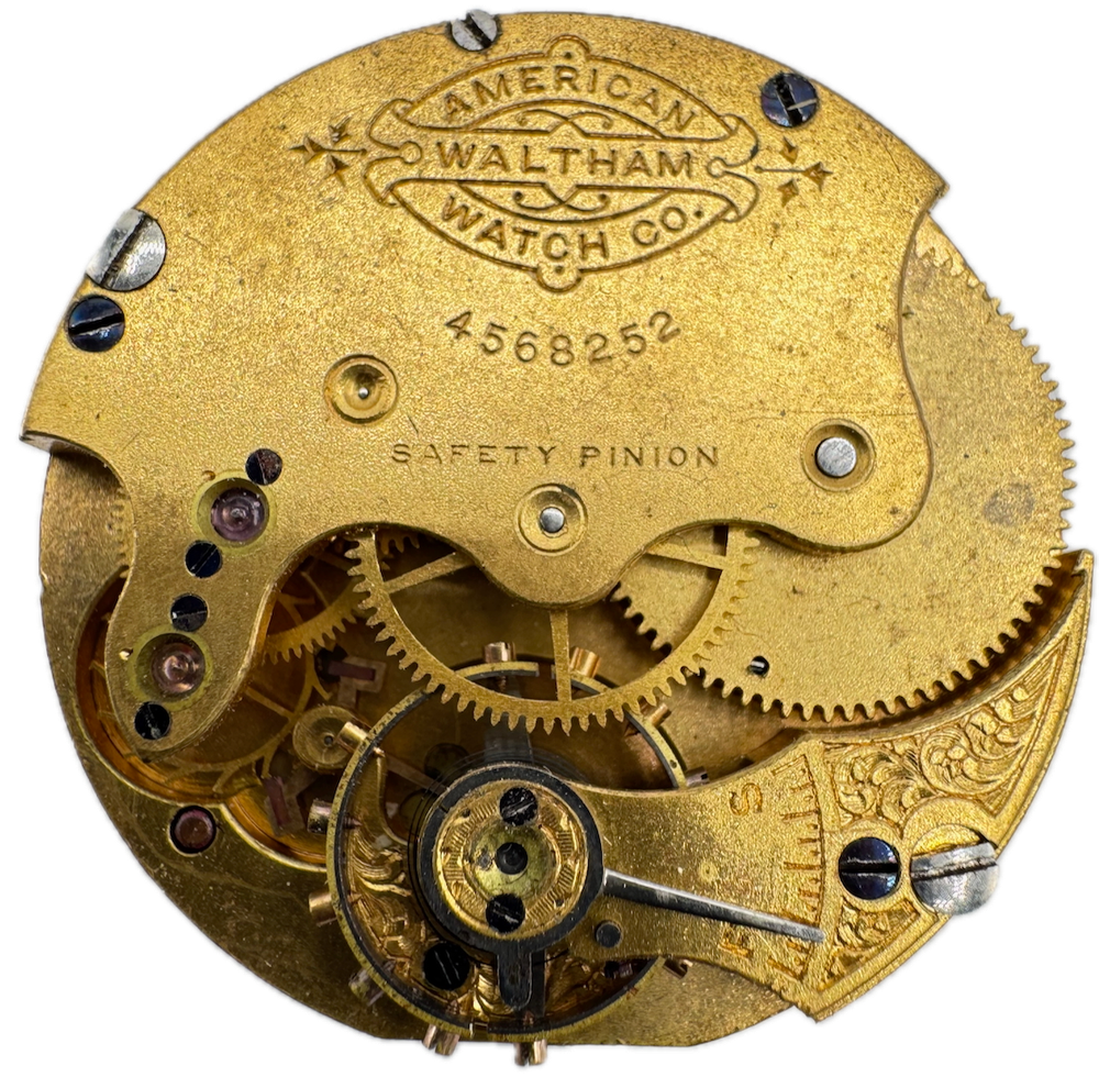Antique 1890 Waltham 9 Jewel Hunter Mechanical Pocket Watch Movement G USA