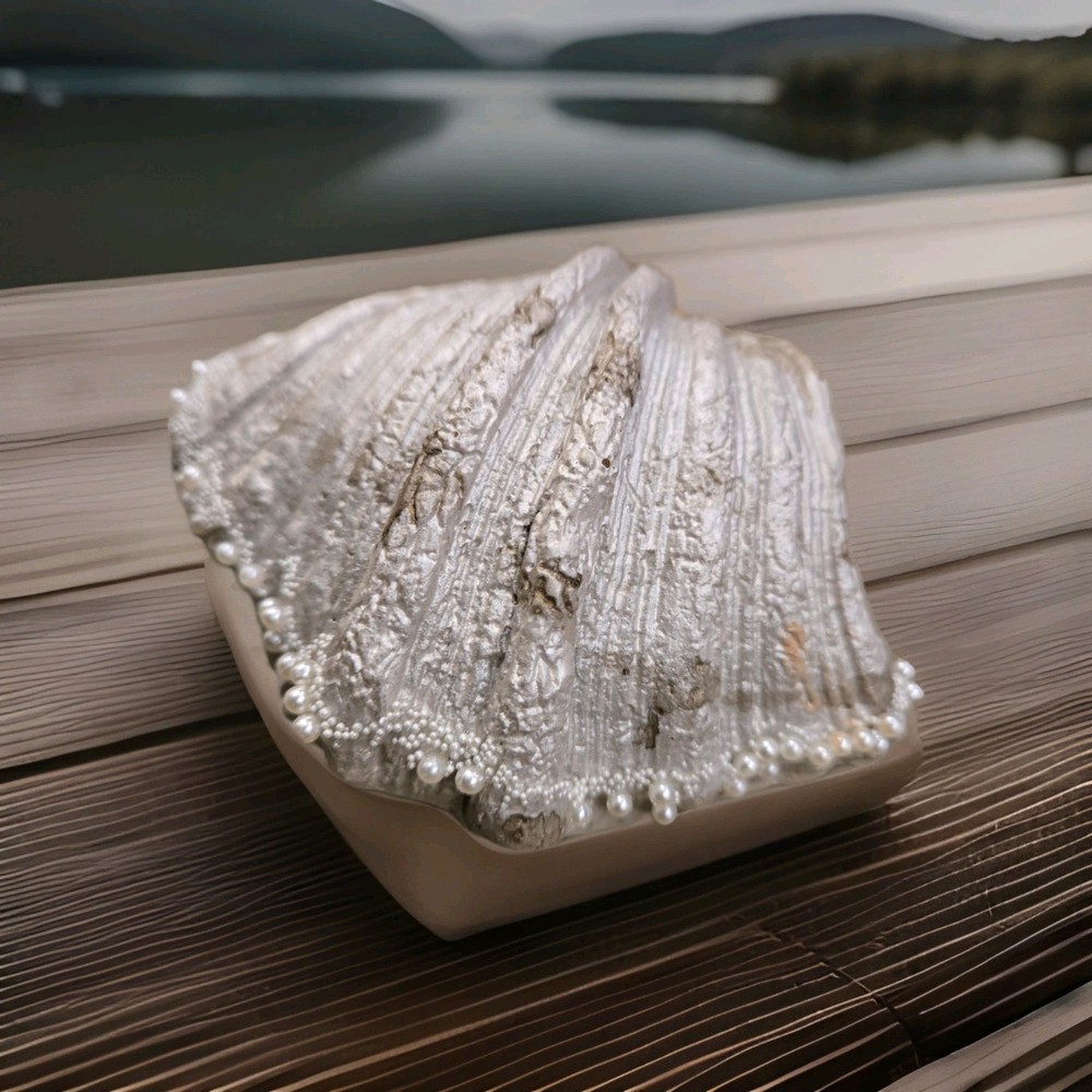 Clam Shell Seashell Coastal Nautical Christmas Tree Ornament