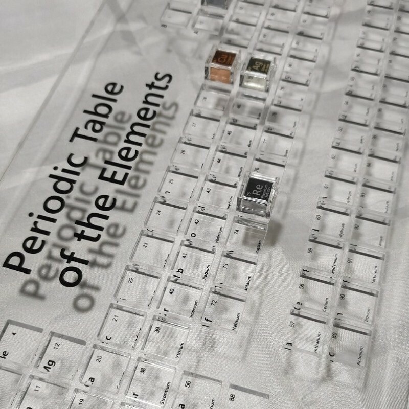 Acrylic Container for 10mm Cube Storage, Periodic Table of Elements 2025 NEW