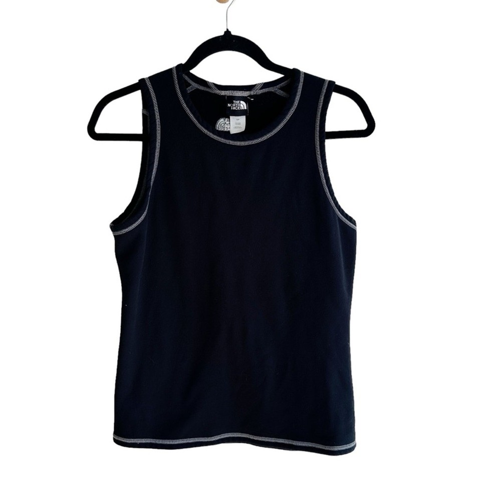 The North Face Black Men’s Small Fleece Tank Top – Base Layer for Cycling  