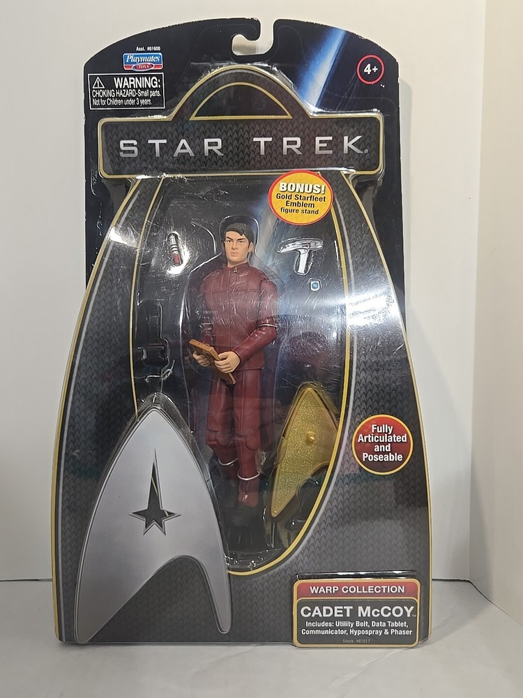 Playmates Toys Star Trek Movie Series Warp CollectionTall Fully Articulated and