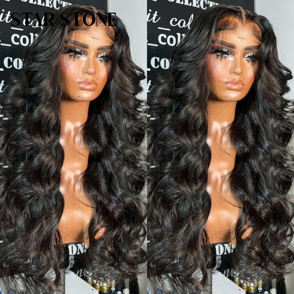 Body Wave Human Hair Wig with HD Transparent Lace Closure for Women