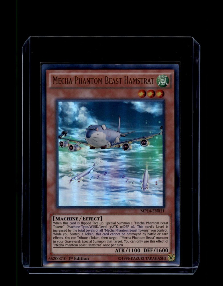 Yu-Gi-Oh Mecha Phantom Beast Hamstrat MP14-EN011 Ultra Rare Unlimited Edition