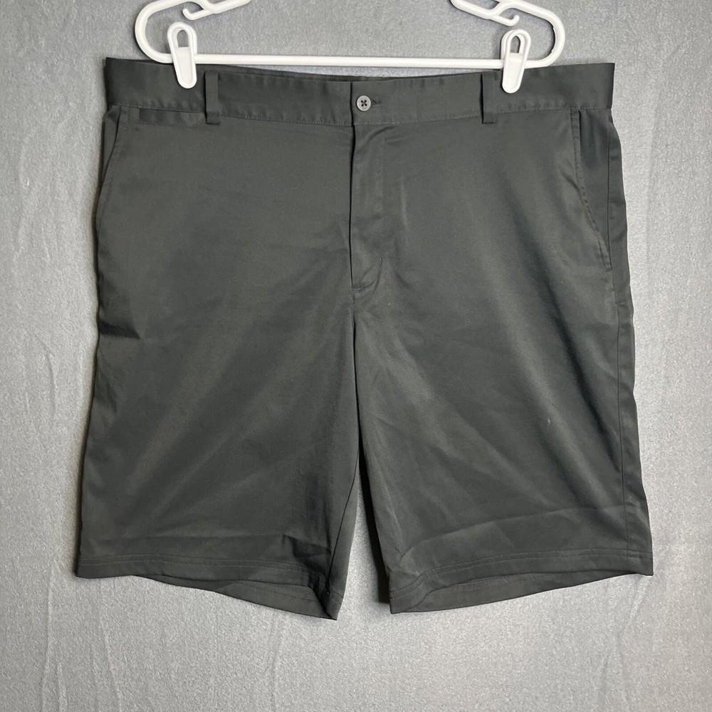 Nike Golf Black Shorts Mens Sz 38 Standard Dri-Fit Pockets Athletic Chino