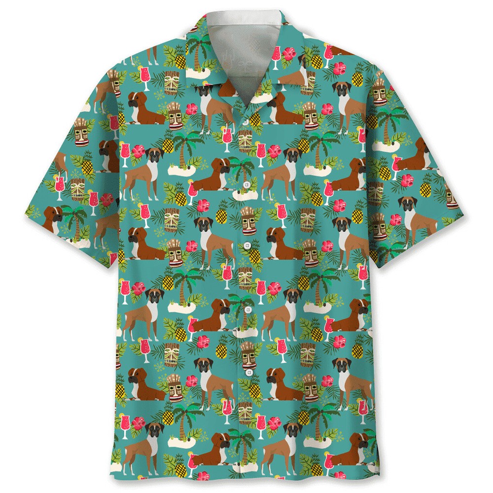 Boxer 3D Hawaii Shirt Mother’s Day Gift All Over Print Best Price US Size