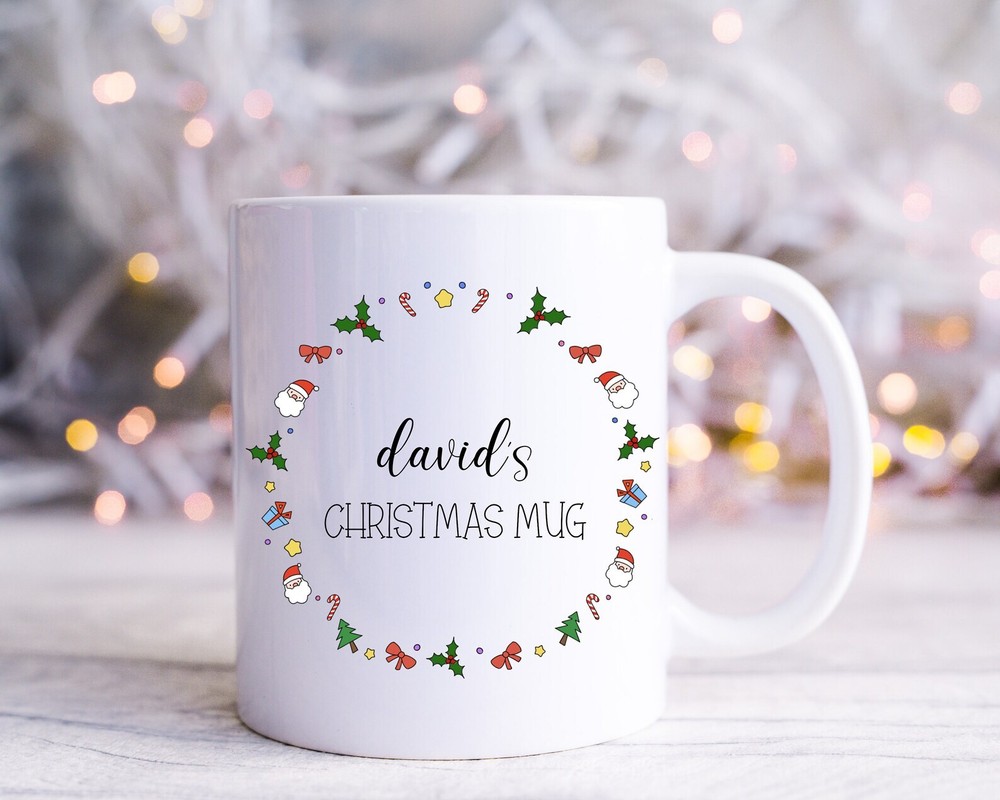 Custom Hot Chocolate Mug Custom 2023 Christmas Mug Custom Enamel Mug Merry Xmas