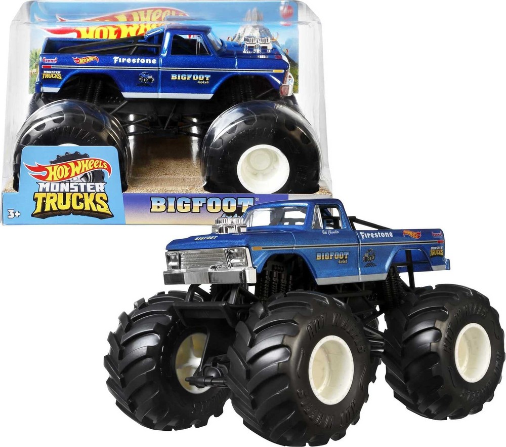 Toy Monster Trucks, Die-Cast Bigfoot in+U53 1:24 Scale, Oversized Play Vehicl...