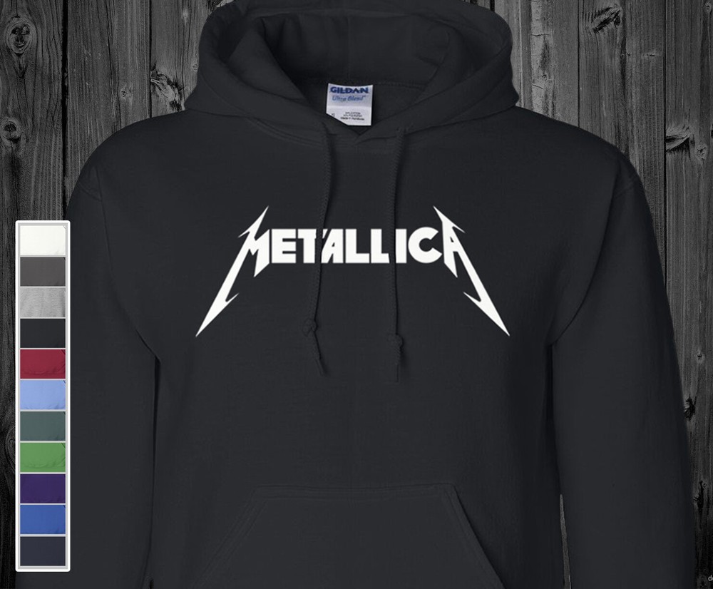 Metallica Hoodie Sweatshirt Classic Logo Heavy Metal Rock Band on S-5XL Pullover