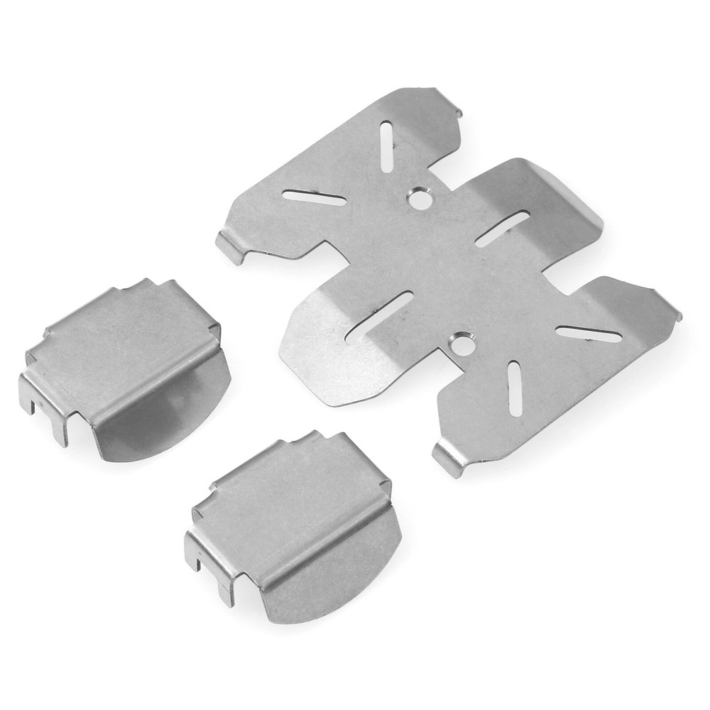 Stainless RC Car Chassis Armor Skid+Axle Plate for Axial SCX10 PRO AXI03028 1/10