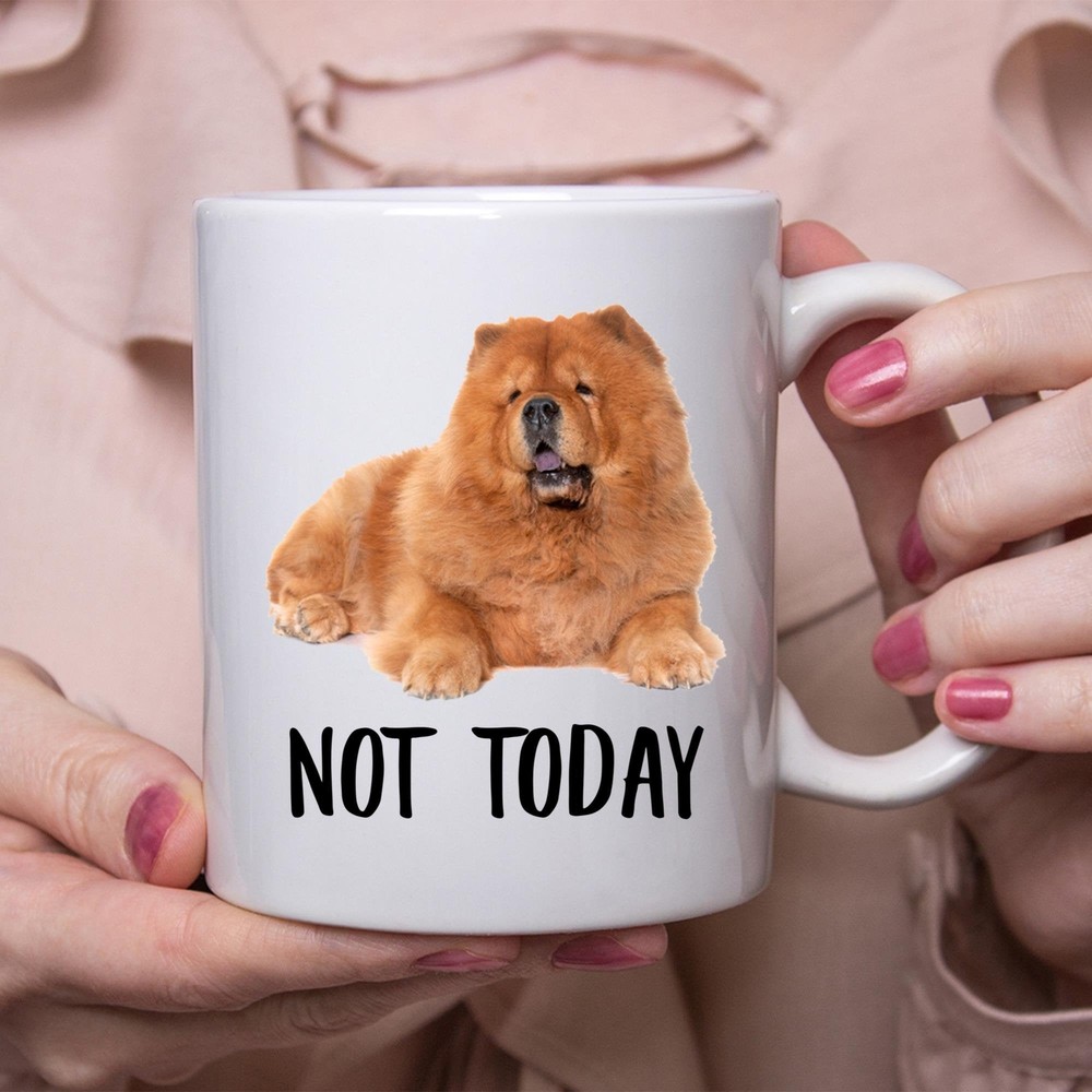 Funny Not Today Dog Mug for Chow Chow Lovers and Dog Moms - Perfect Coffee Gift