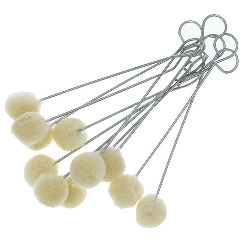 DIY 50 Pcs Lot Wholesale Wool Ball Brush Dauber Leather Dye Leathercraft Tool s