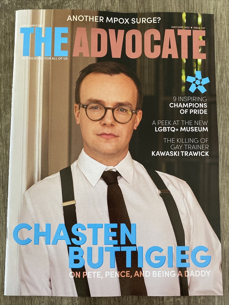 Advocate Gay Magazine Chasten Buttigieg Champions of Pride LGBTQ+ Museum 2023