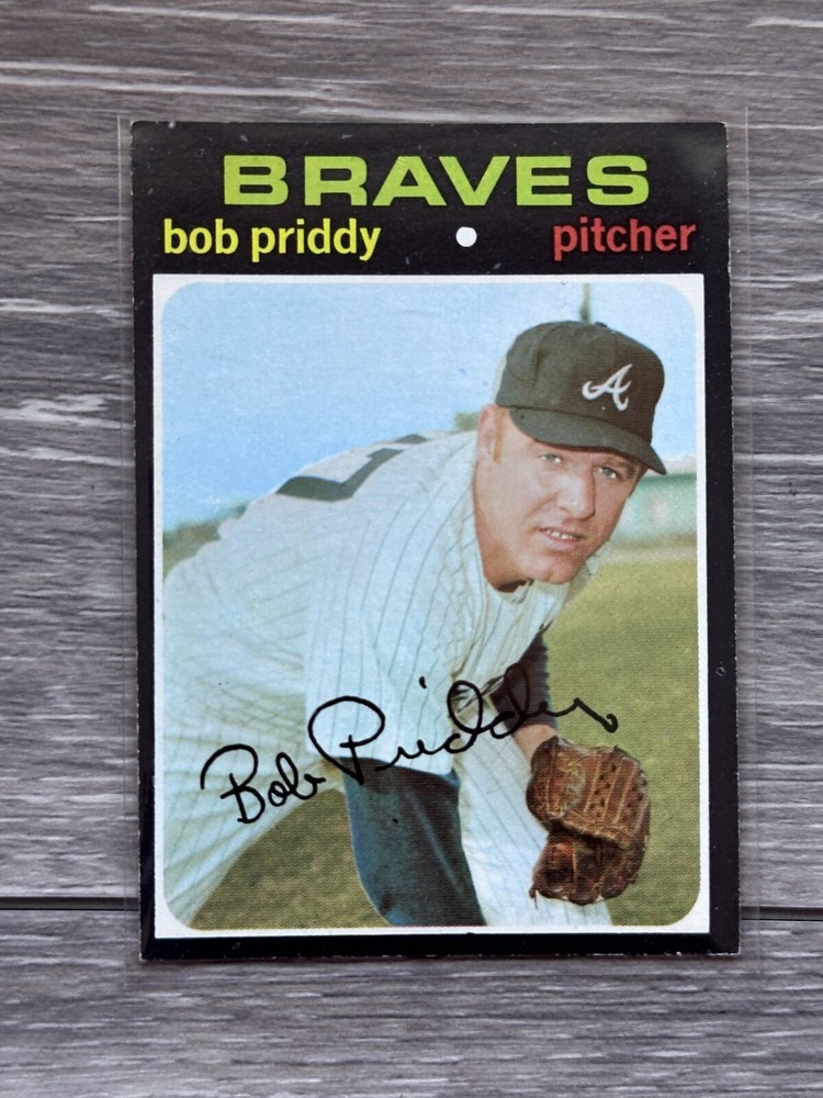 1971 Topps #147 Bob Priddy Atlanta Braves Baseball Card