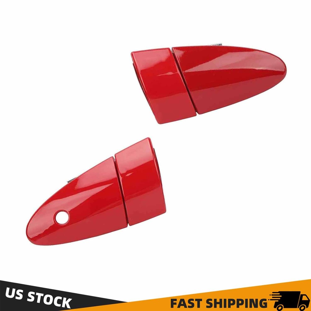 Pair Left & Right Red For 2011-2015 Honda CRZ CR-Z Door Outer Handles US