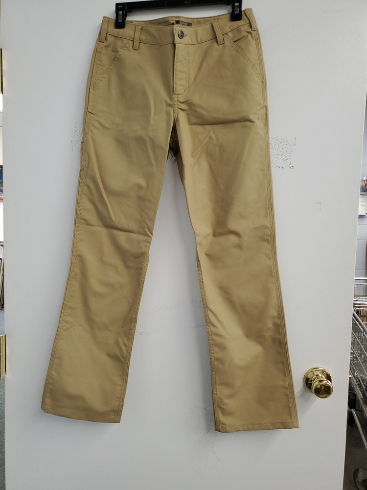 Carhartt Pants Womens 4 Short  Rugged Flex Professional Loose Canvas NWT