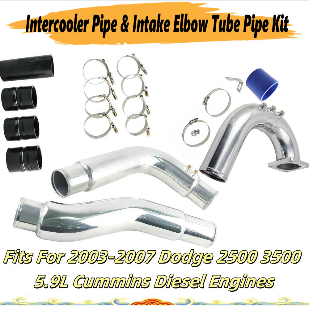 Intercooler Pipe & Intake Elbow Kit for 03-07 Dodge Ram 5.9L Cummins Diesel Turbo