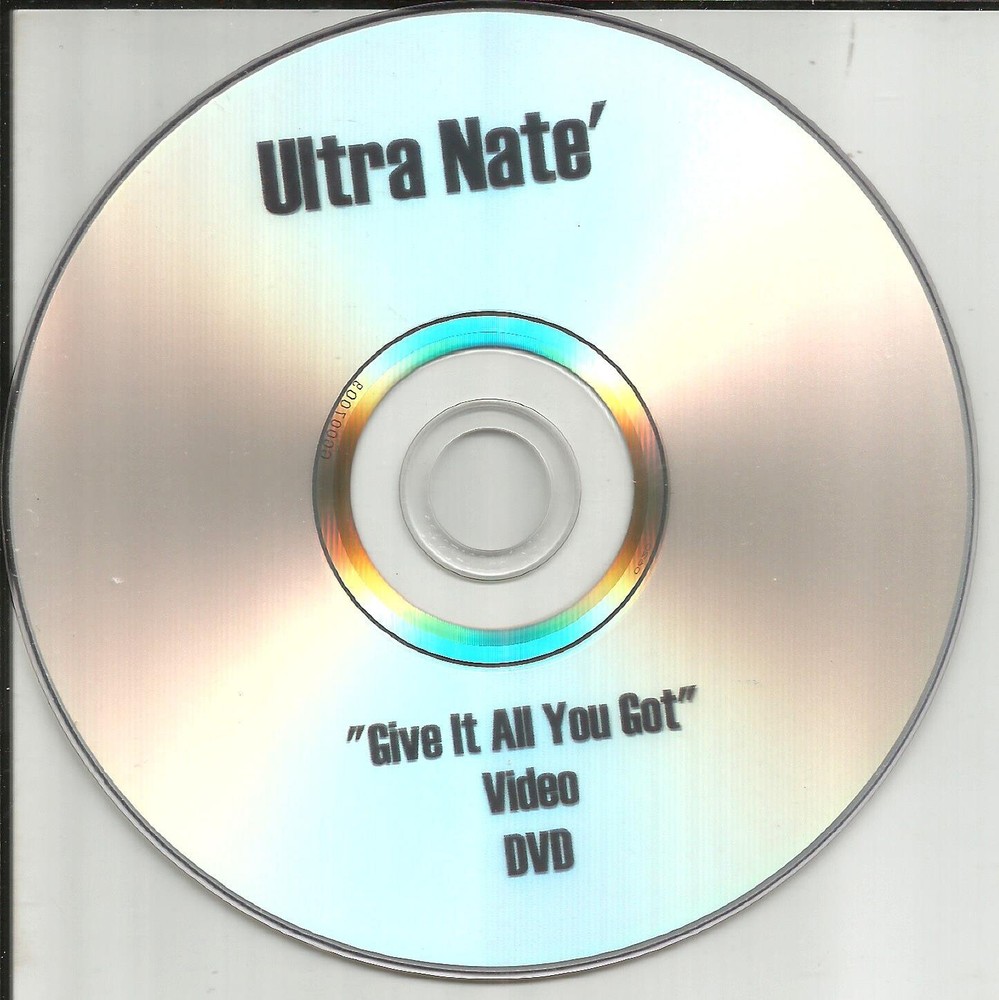 ULTRA NATE Give it all You Got RARE TST PRESS PROMO DVD VIDEO Single 2008 MINT