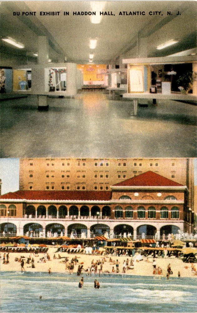 Haddon Hall, Atlantic City, N. J., Du Pont Exhibit, Du Pont Boardwalk Postcard
