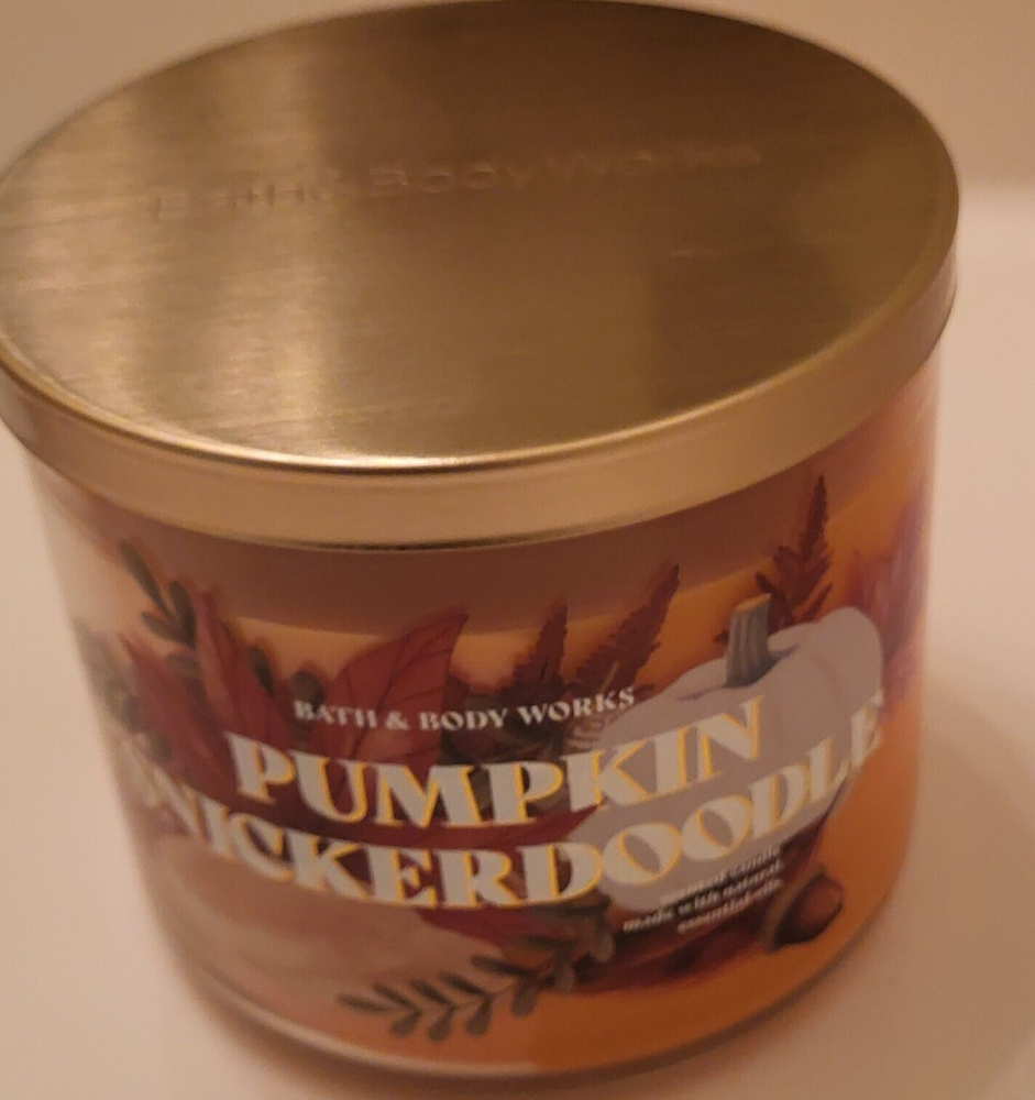Bath & Body Works Pumpkin Snickerdoodle 3-Wick Scented Candle