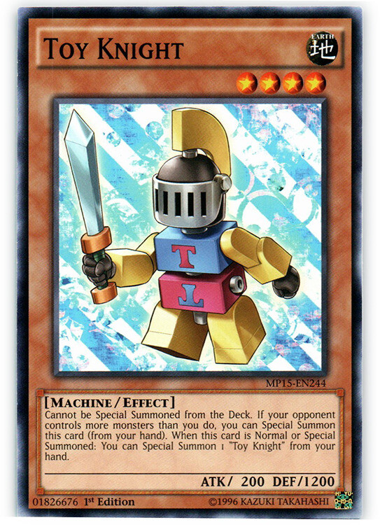 Toy Knight - MP15-EN244 - Common - 1st Edition x3 - Near Mint