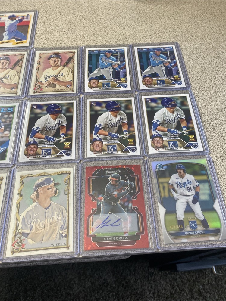 Kansas City Royals Card Lot - Gavin Cross Auto + Numbered, Bobby Witt Jr. 🔥