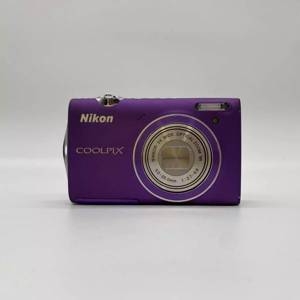 Nikon COOLPIX S5100 12.2MP 5x Optical Zoom CCD Digital Camera - 100% Working