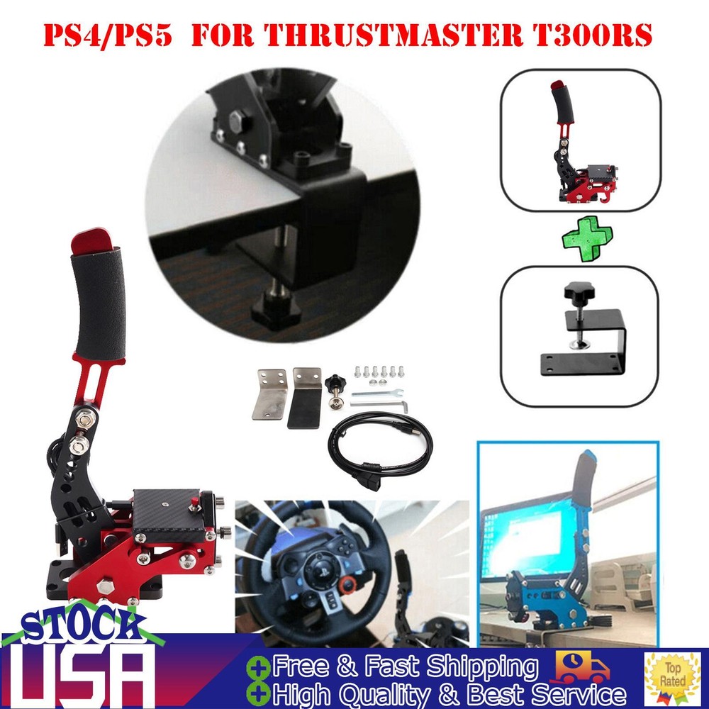 14Bit PS4/PS5 USB3.0 Handbrake Kits for Racing Games Steering Wheel Stand T300RS