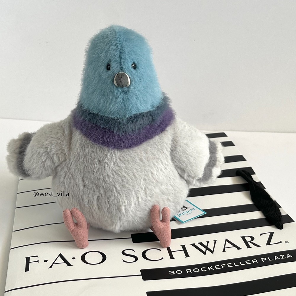 Strutton Pigeon Jellycat x FAO NYC Exclusive Plush Bird Collectible AUTHENTIC