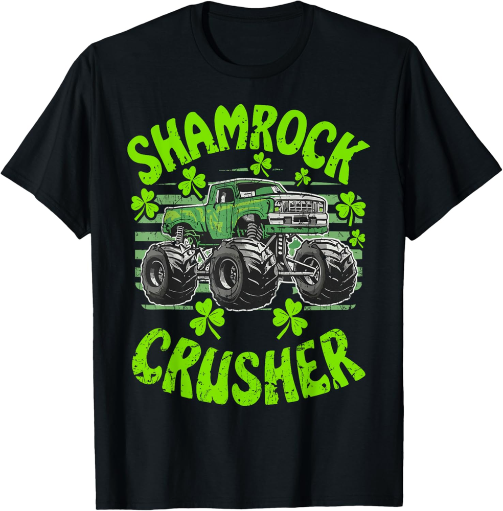 St Patricks Crusher for Monster Truck St Patricks Day T Shirt