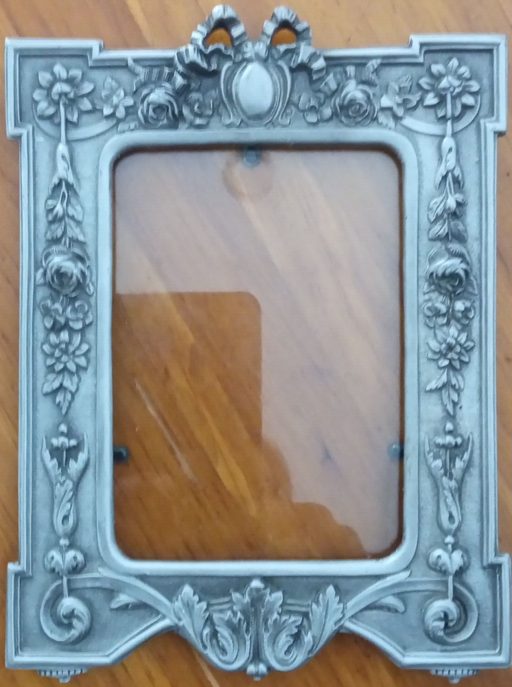 VTG Pewter Picture Frame 3.5