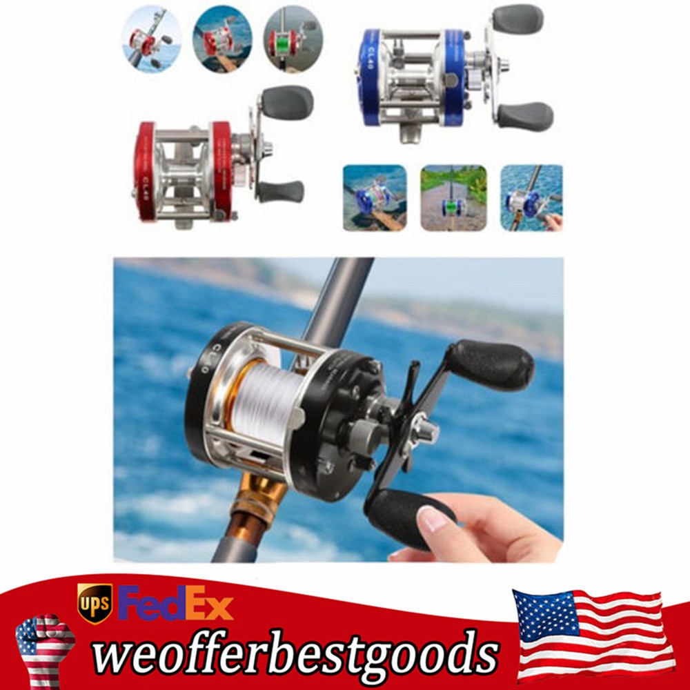 Conventional Reel Round Baitcasting Reel for Catfish, Baitcasting Fishing Reel