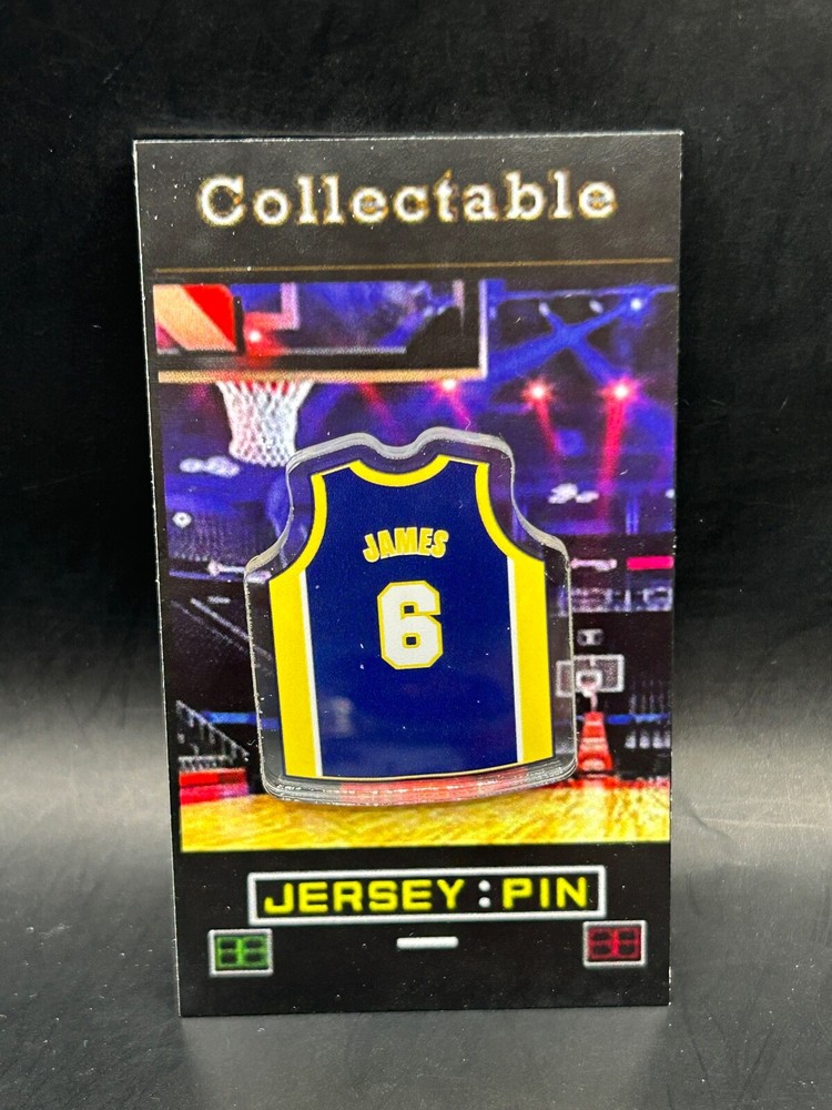 Los Angeles Lakers LeBron James jersey lapel pin-Classic KING Collectable