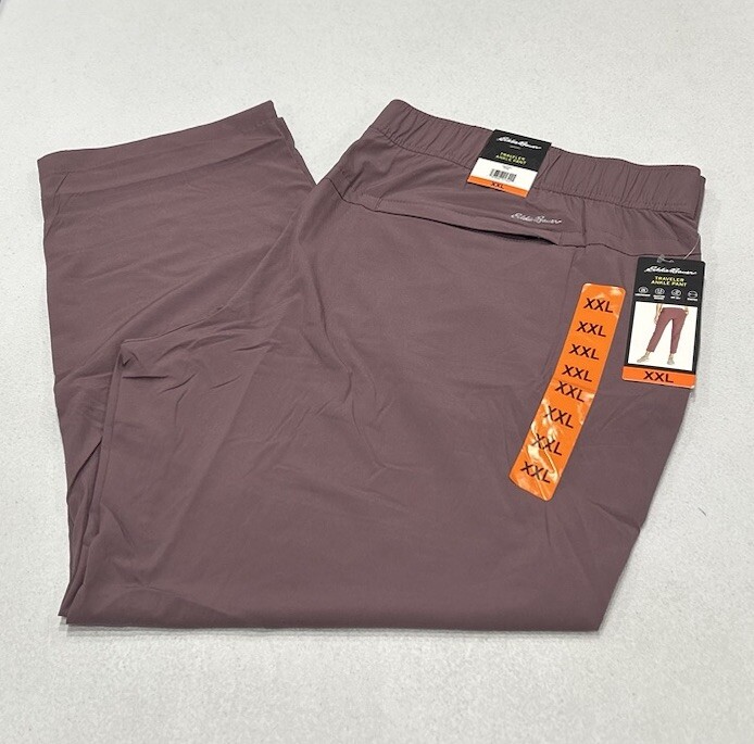 Eddie Bauer Women's Traveler Ankle Pants, Pink, Size XXL