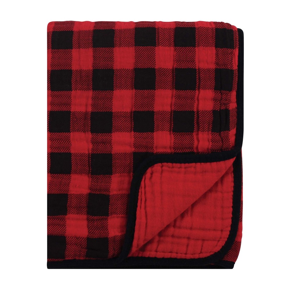 Unisex Baby Muslin Tranquility Quilt Blanket, Buffalo Plaid, One Size
