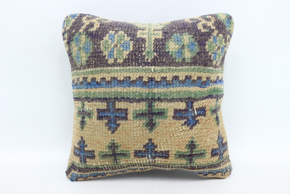 Turkish Pillow, Handmade Kilim Cushion, 14